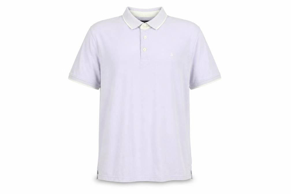 Jack & Jones Men's Purple XL Short Sleeve Polo