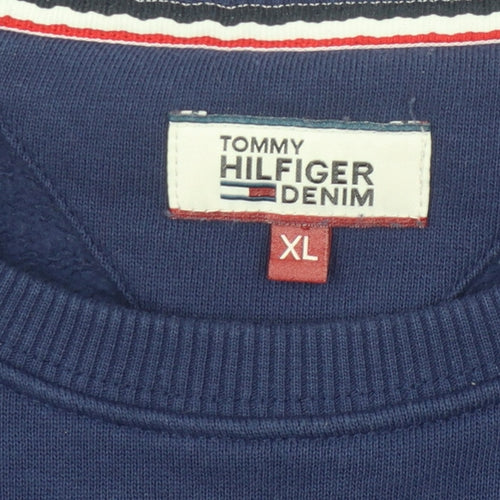 Tommy Hilfiger Blue Pullover Logo Sweatshirt XL