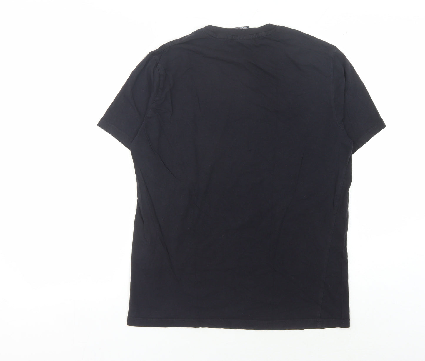 Champion Men's Black T-Shirt, M, Short Sleeve