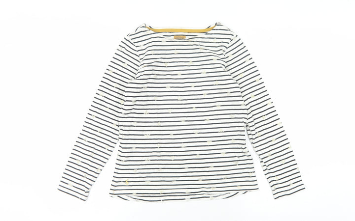 Joules Women's Multicoloured Stripe T-Shirt, 2XS, Boat Neck