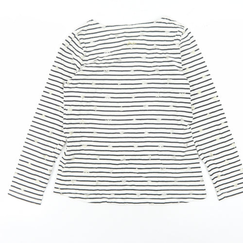Joules Women's Multicoloured Stripe T-Shirt, 2XS, Boat Neck