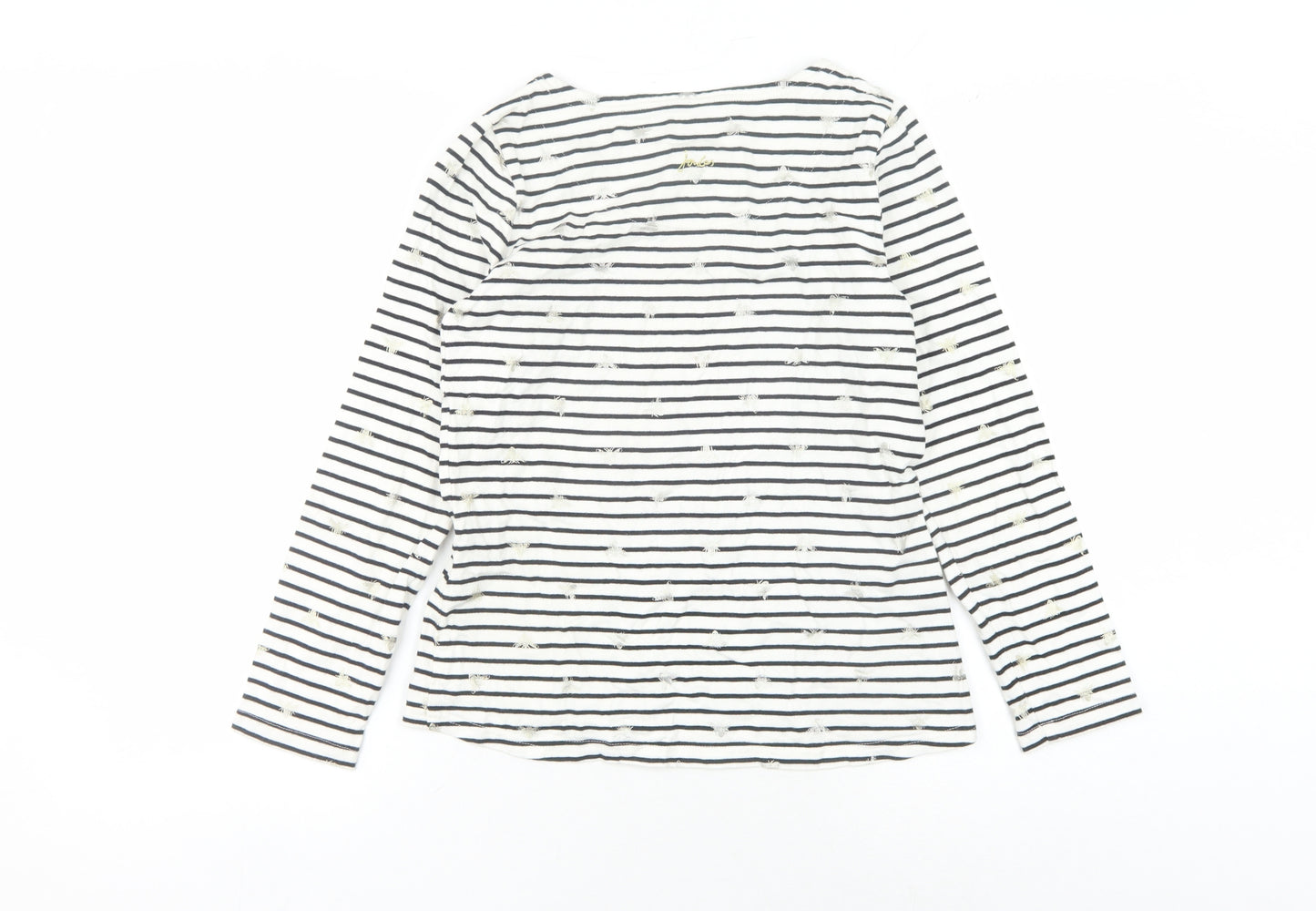 Joules Women's Multicoloured Stripe T-Shirt, 2XS, Boat Neck