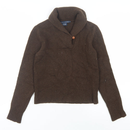 Ralph Lauren Women's Brown Cashmere Wool Jumper Medium