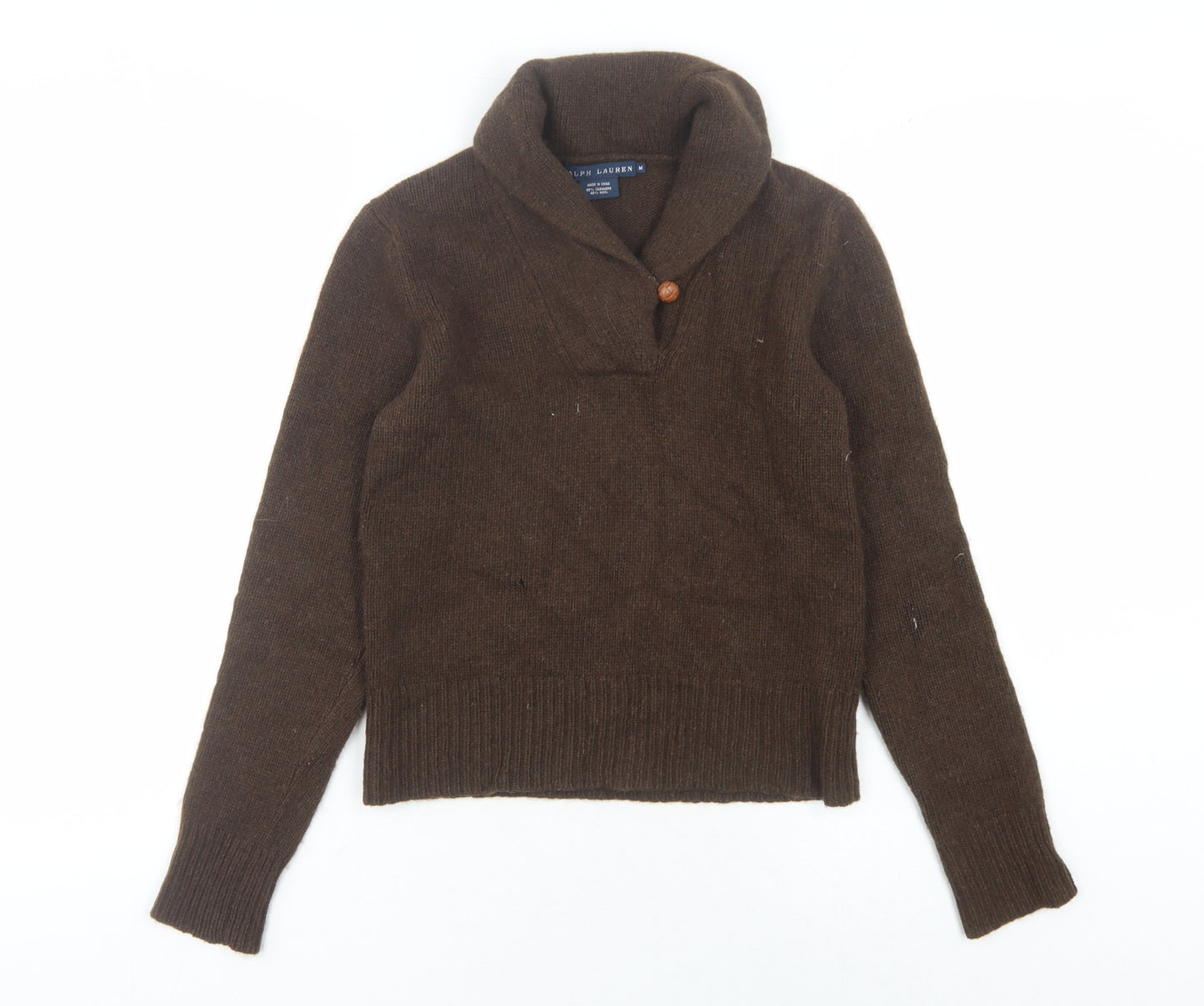 Ralph Lauren Women's Brown Cashmere Wool Jumper Medium