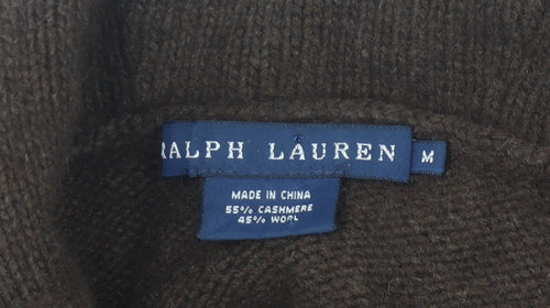 Ralph Lauren Women's Brown Cashmere Wool Jumper Medium
