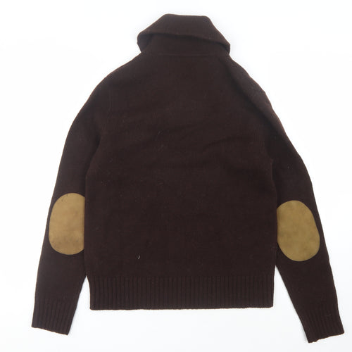 Ralph Lauren Men's Brown Wool Pullover Jumper S