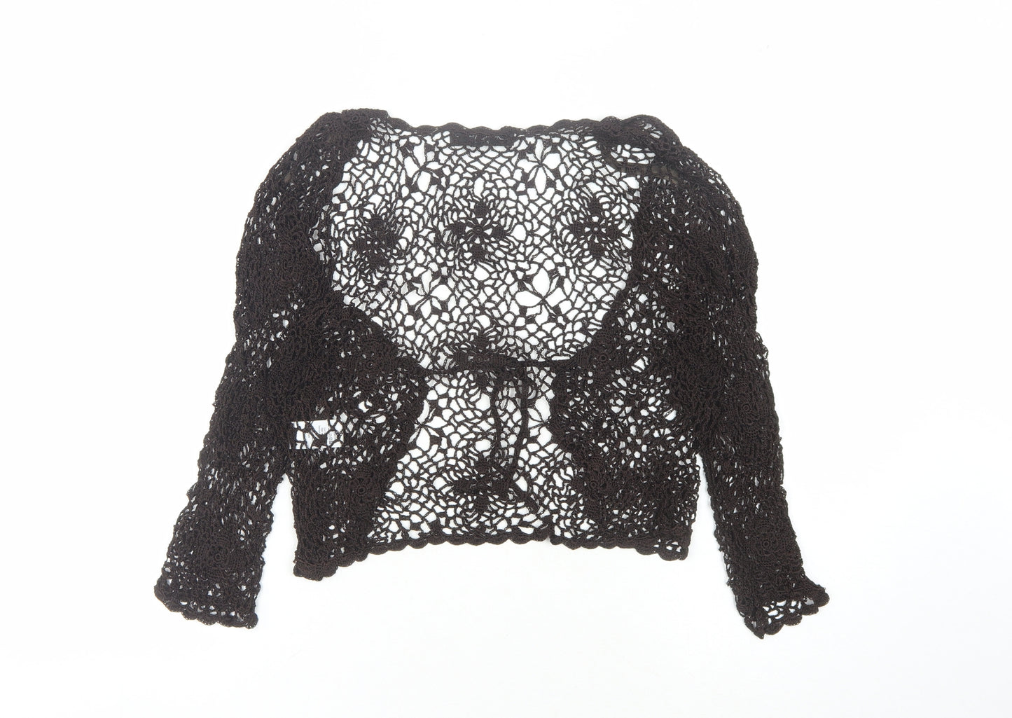 Principles Women's Black Crochet Cardigan Size L