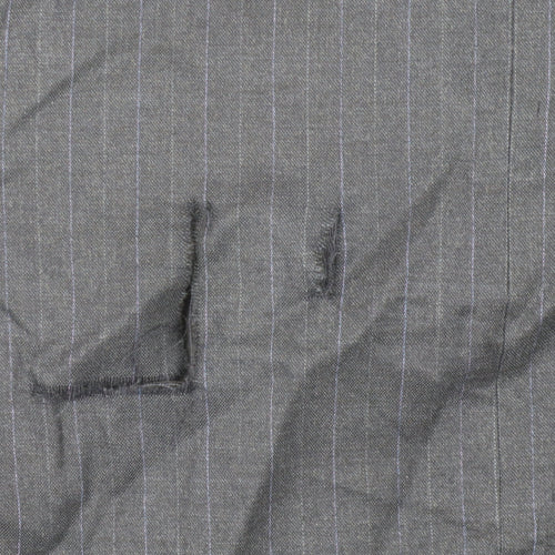 The Label Men's Blue Pinstriped Blazer Jacket 44 Long