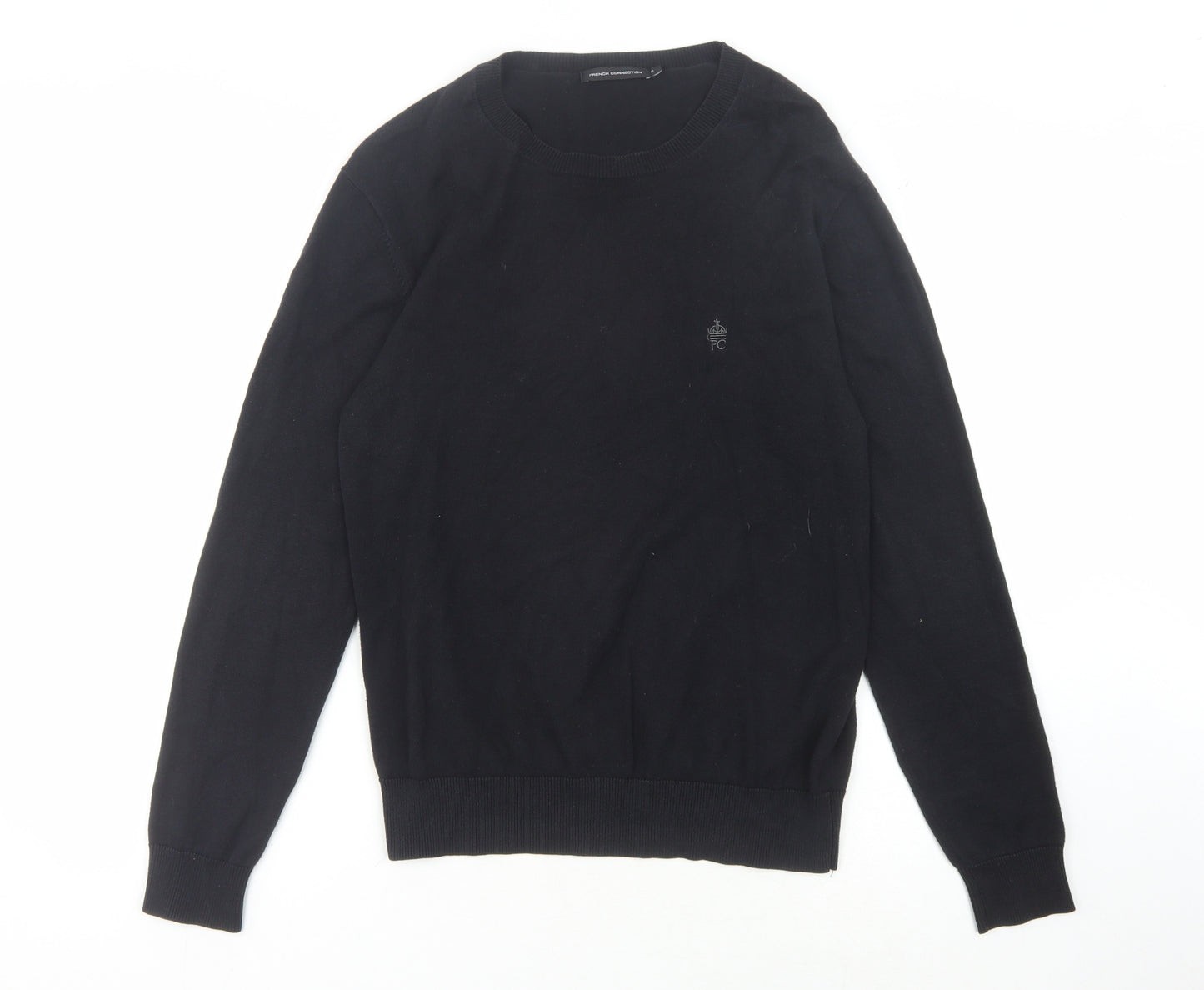 French Connection Men's Black Pullover Jumper S