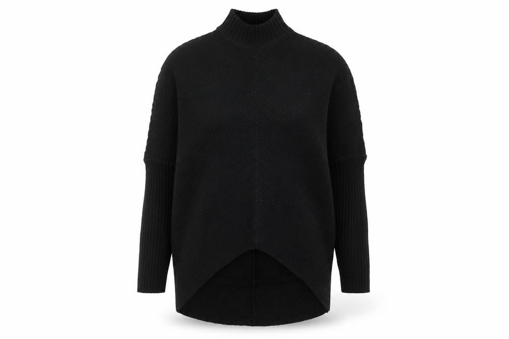 Front view of Joe Browns Women's Black High Neck Jumper, size 10