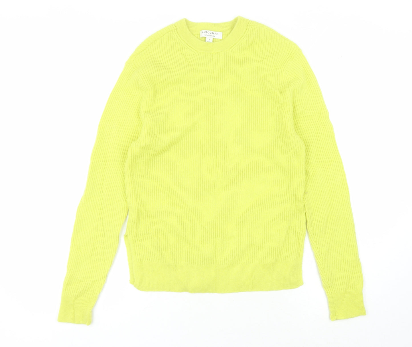Marks and Spencer Women's Yellow Pullover Jumper, M