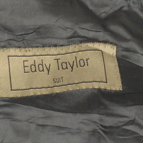 Eddy Taylor Mens Blue Wool Suit Jacket Size 42R