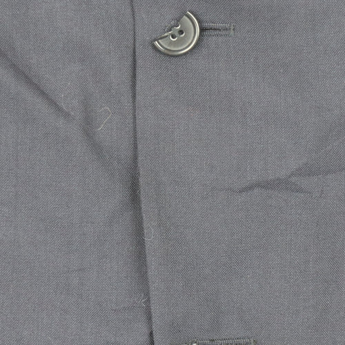 Eddy Taylor Mens Blue Wool Suit Jacket Size 42R