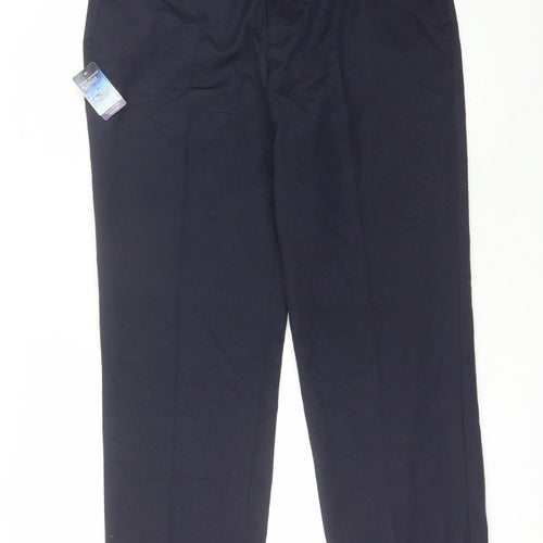 Brook Taverner Men's Blue Trousers, Size 38 W, Business Casual