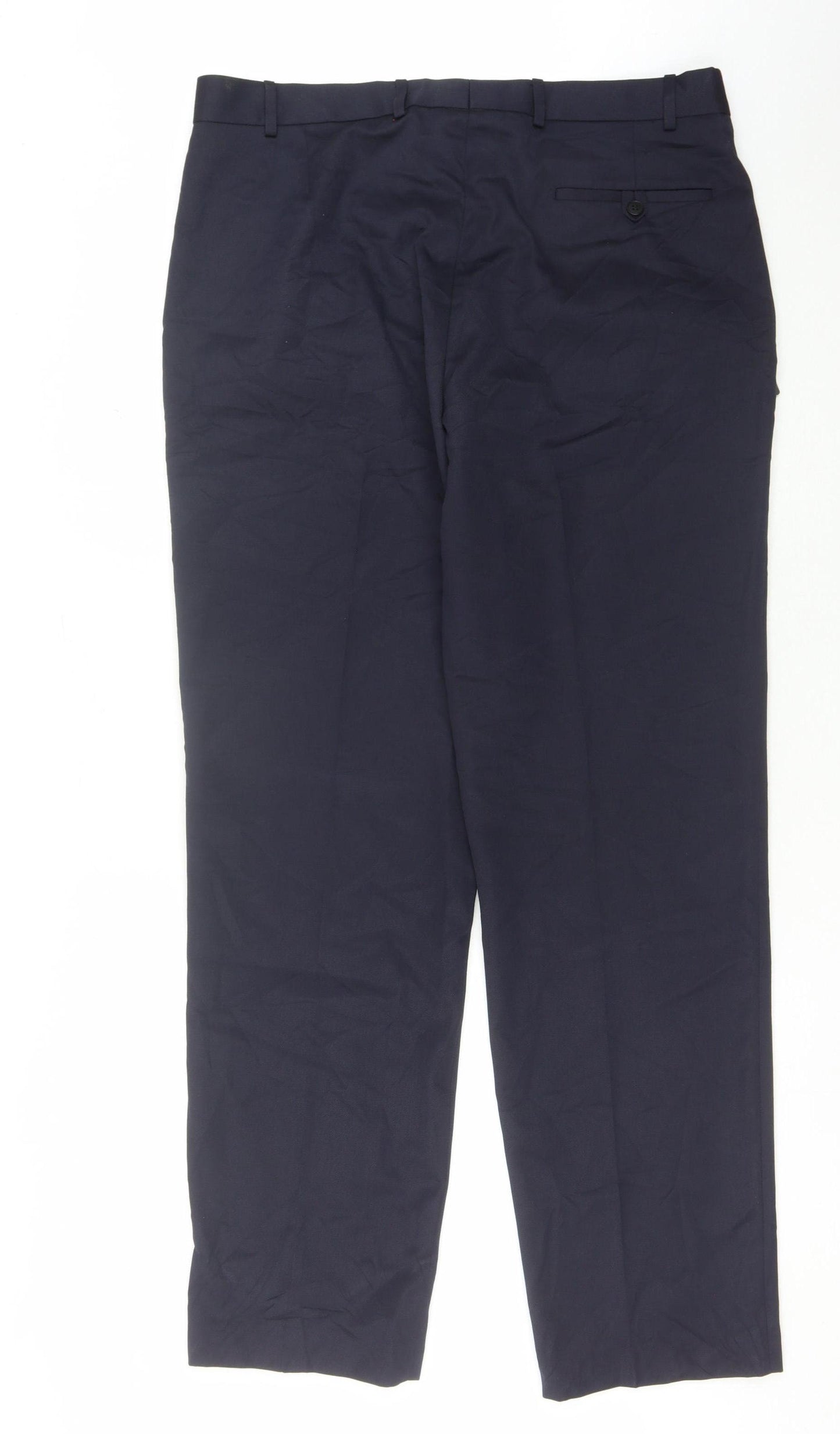 Brook Taverner Men's Blue Trousers, Size 38 W, Business Casual