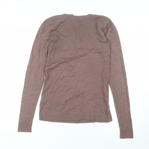 Jigsaw Women’s Brown Cowl Neck Knit Jumper - Size S