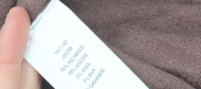 Jigsaw Women’s Brown Cowl Neck Knit Jumper - Size S