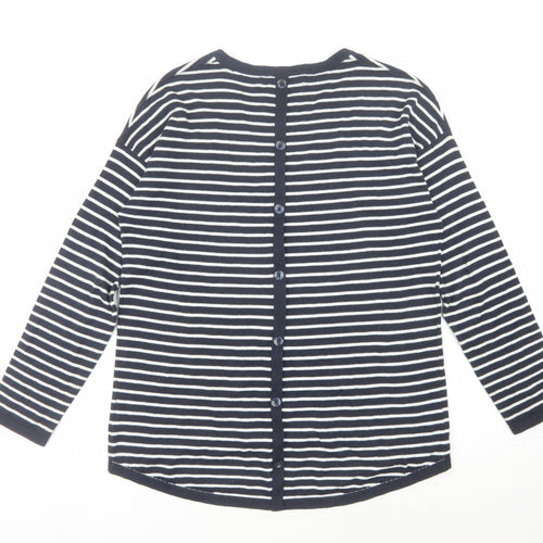 Paul Costelloe Women’s Blue Striped Pullover Jumper, M