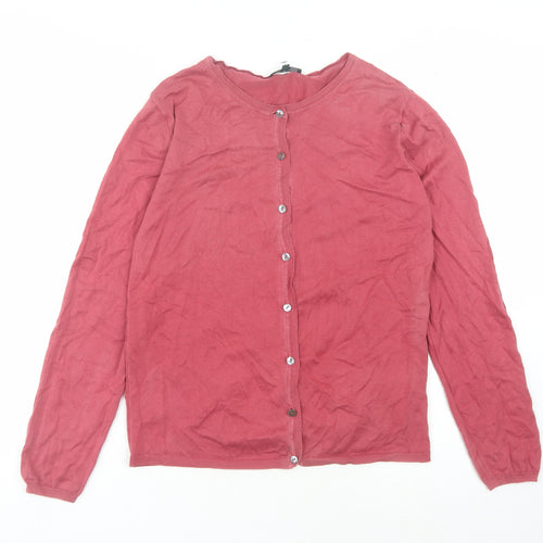 Racing Green Women's Red Cardigan Size 10