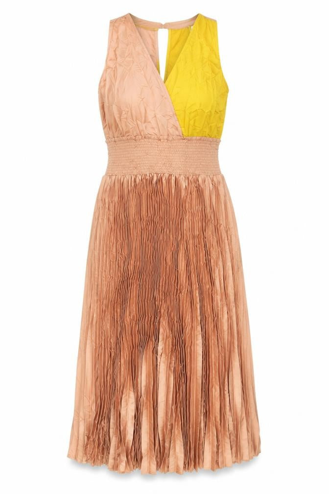 Front view of Next Women's Multicoloured Sleeveless Dress