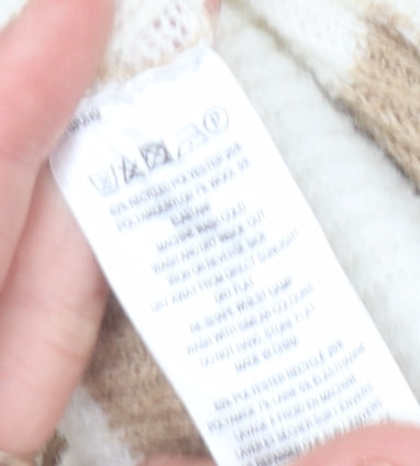 French Connection Women's Striped High Neck Jumper M