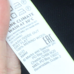 Marks and Spencer Men's Black Roll Neck Jumper - L