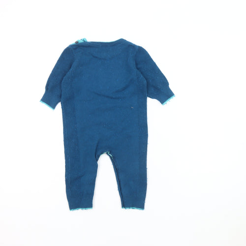 Baker by Ted Baker Blue Unisex Babygrow 6-9 Months