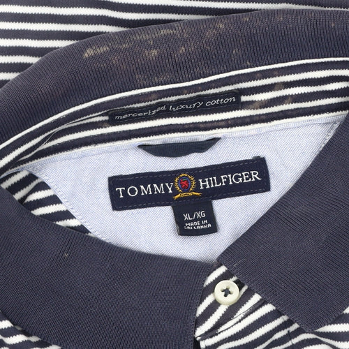 Tommy Hilfiger Men's Multicoloured Striped Polo XL