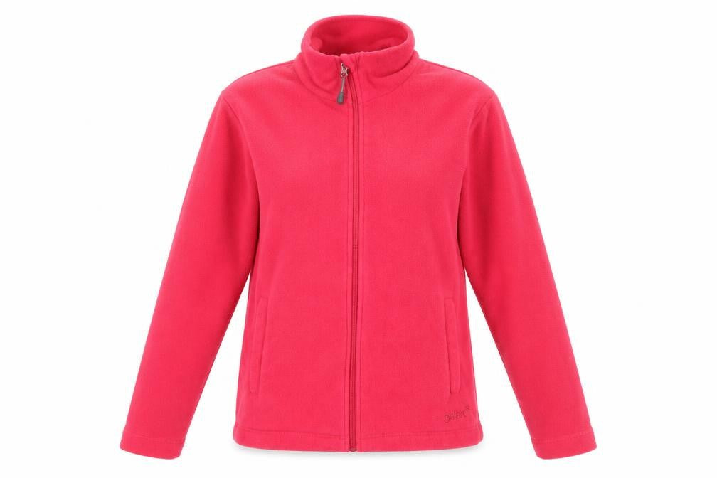 Front view of Gelert Women’s Red Fleece Jacket, size UK 8, Casual