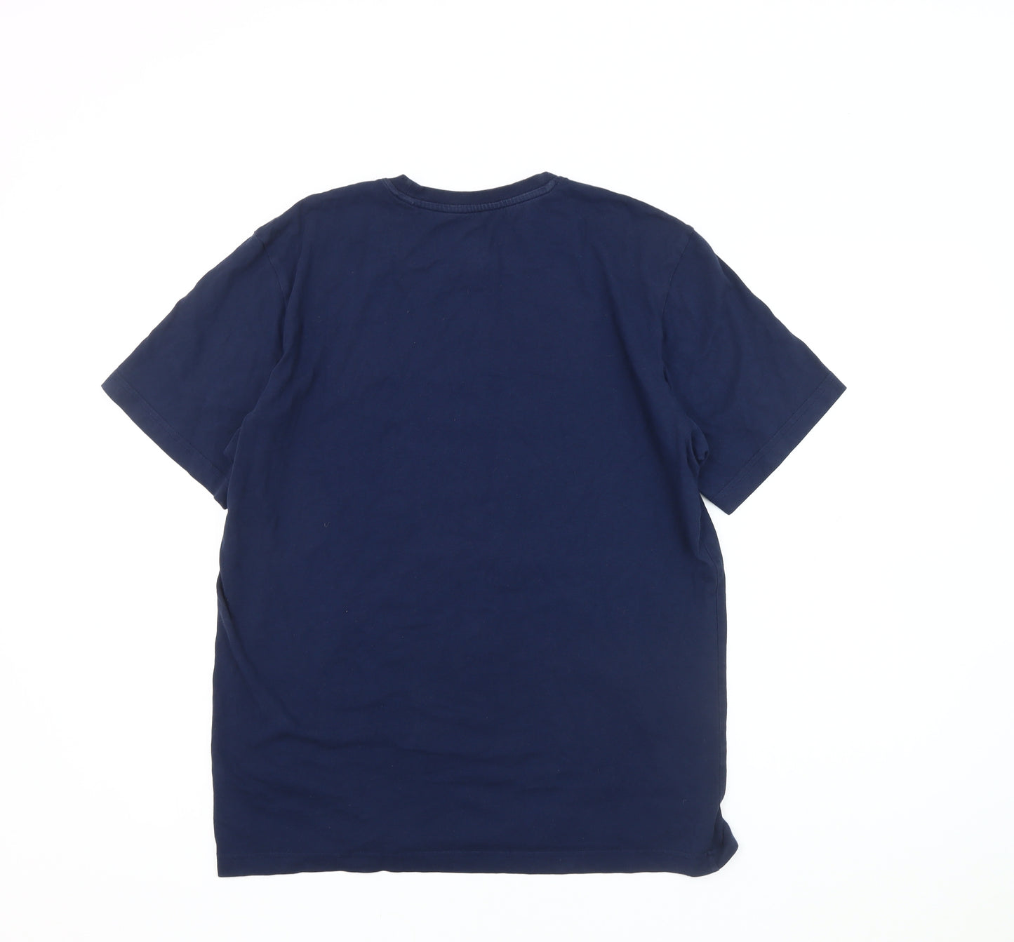 Adidas Men's Blue Logo T-Shirt M Regular Fit