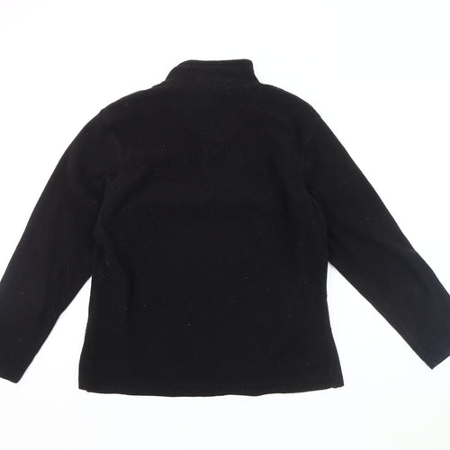 Regatta Women's Black Fleece 1/4 Zip Sweatshirt Size 16