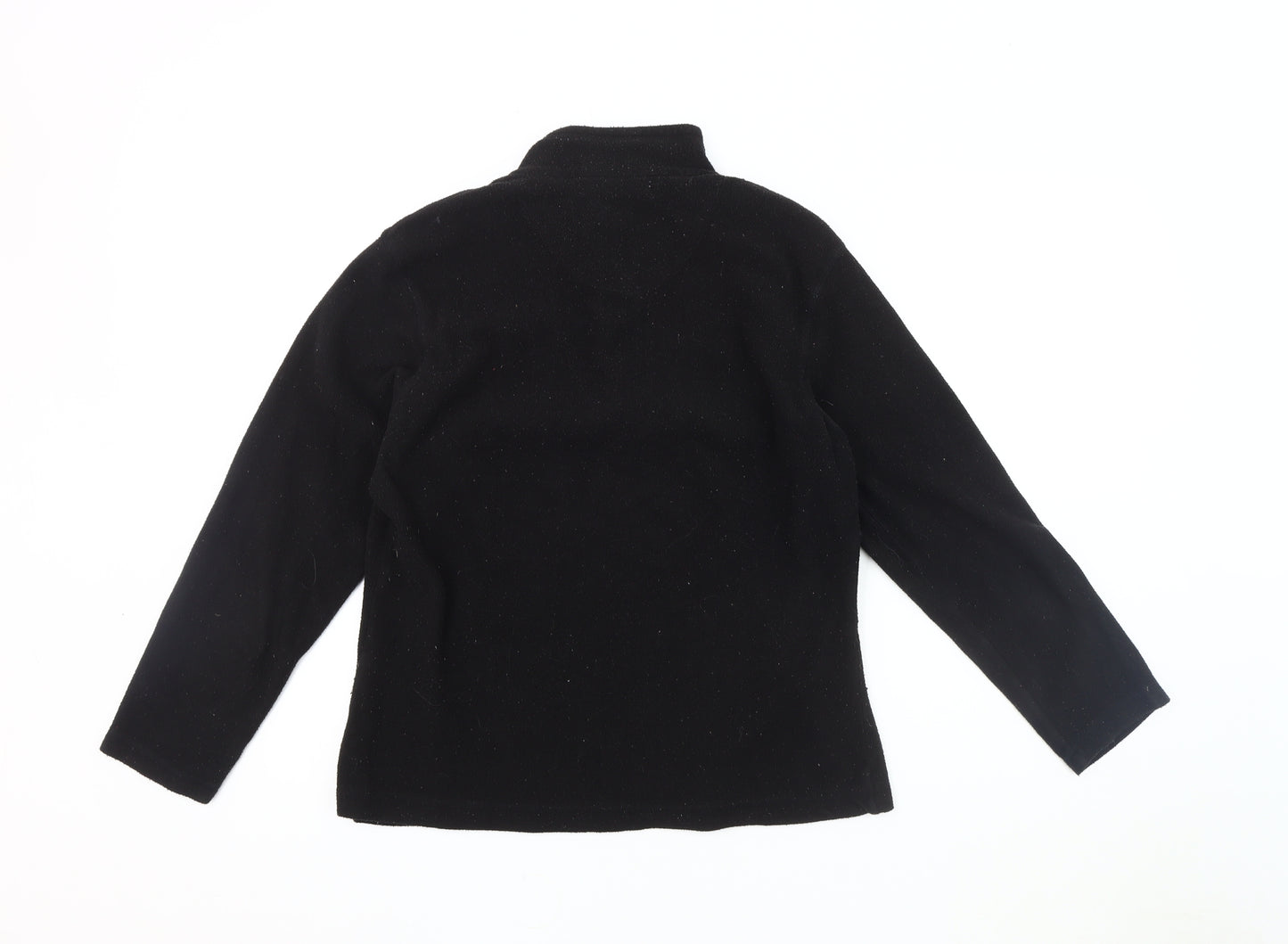 Regatta Women's Black Fleece 1/4 Zip Sweatshirt Size 16