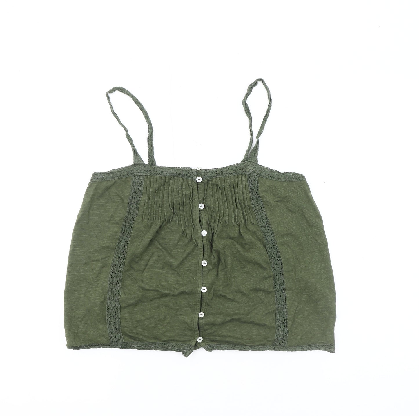 Fat Face Women's Green Tank Top Size 10 - Casual Style