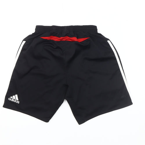 Adidas Boys Black Athletic Shorts Size 7-8 Football Gym