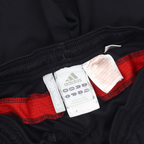 Adidas Boys Black Athletic Shorts Size 7-8 Football Gym