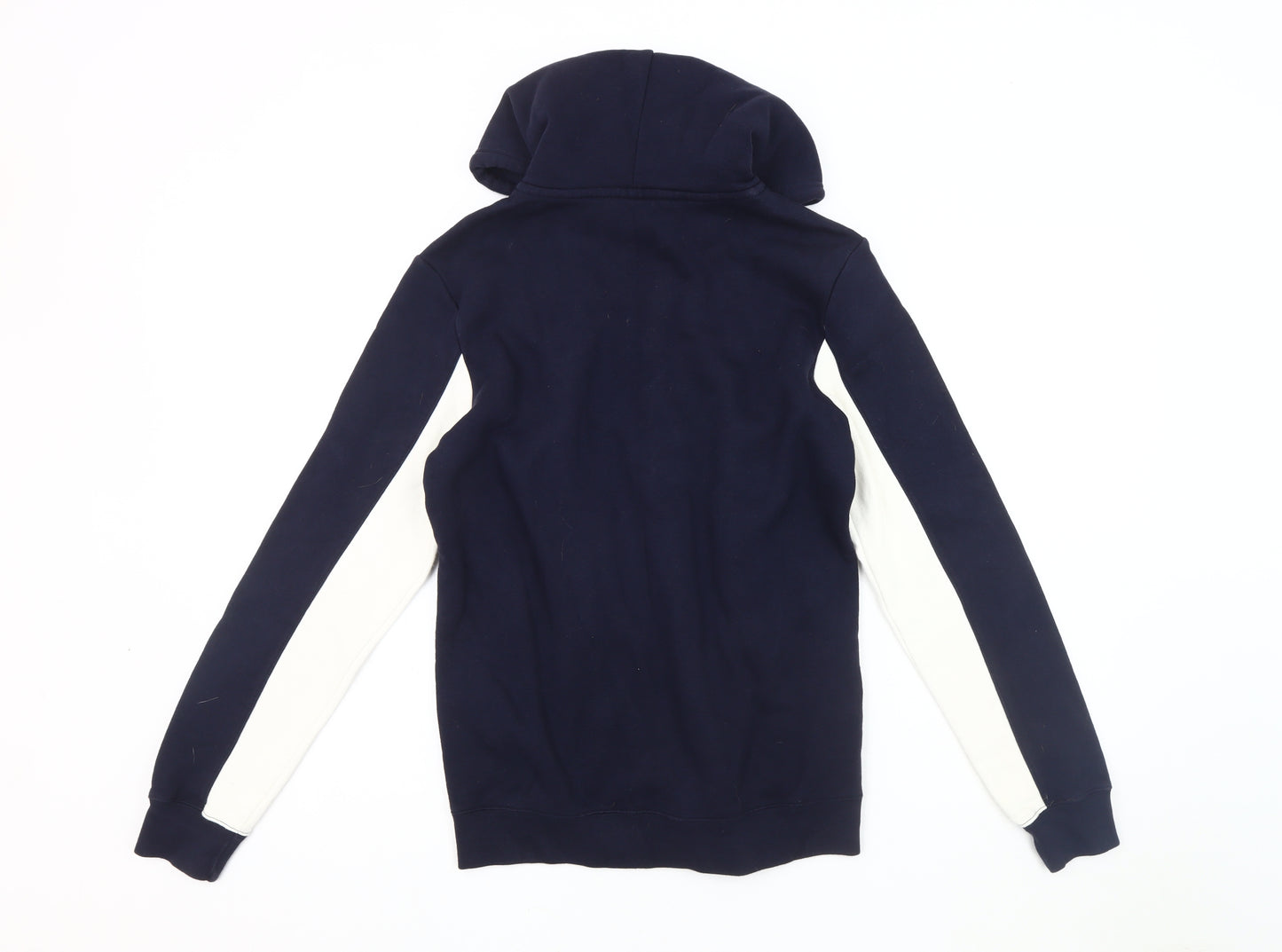 Champion Men's Blue Hooded Jacket S Logo Casual