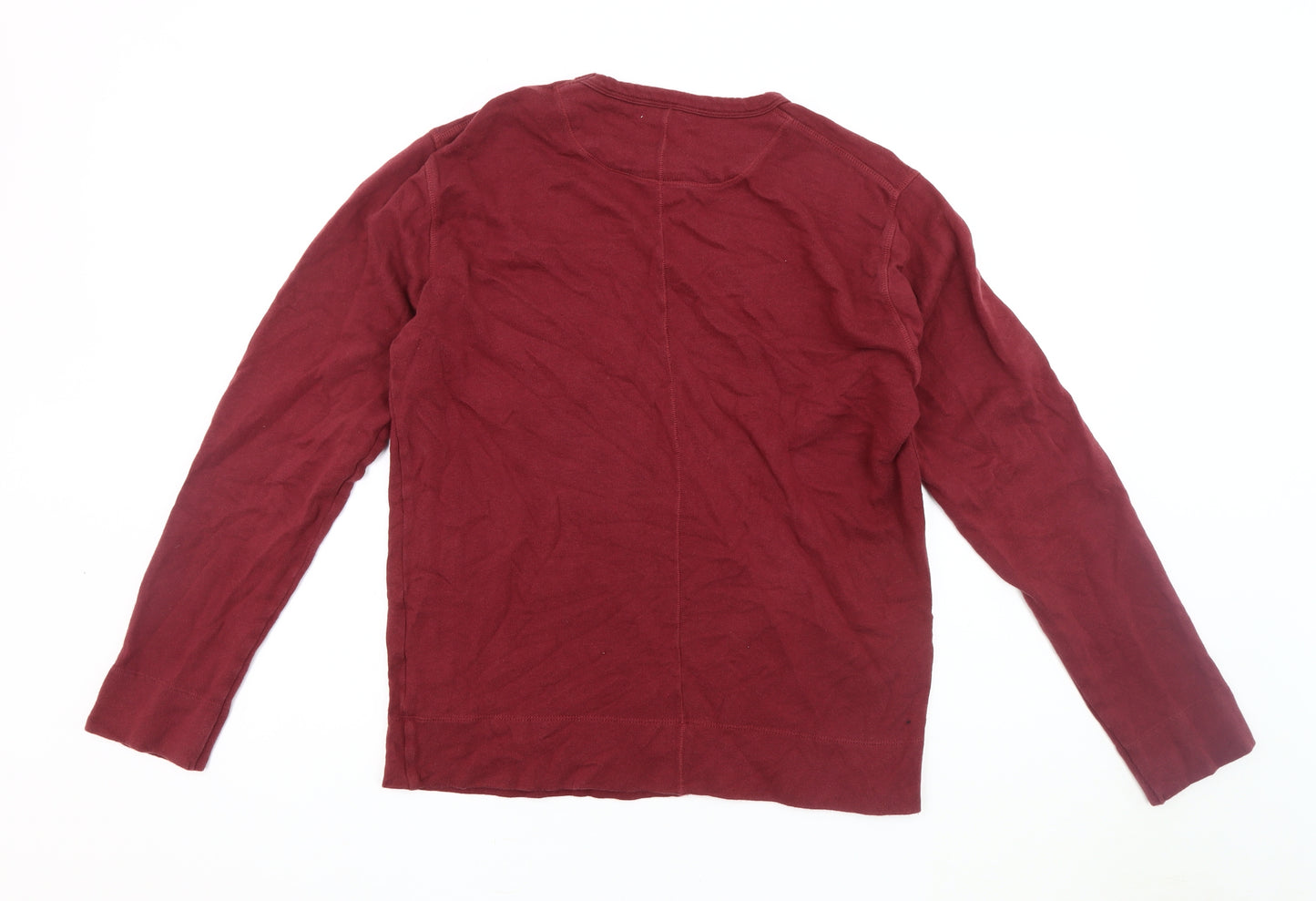 Jigsaw Men's Red Pullover Jumper, Size M, Crew Neck