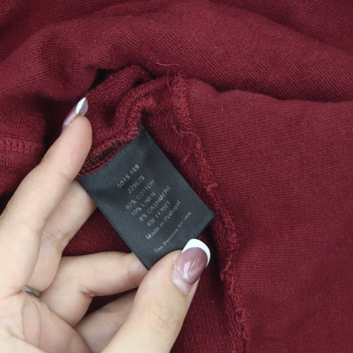 Jigsaw Men's Red Pullover Jumper, Size M, Crew Neck