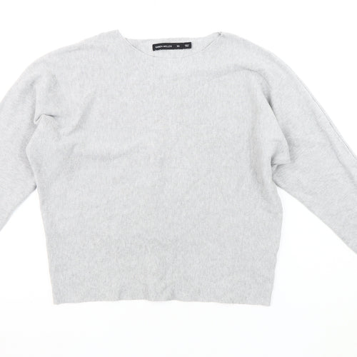 Karen Millen Women's Grey Boat Neck Pullover Jumper XS