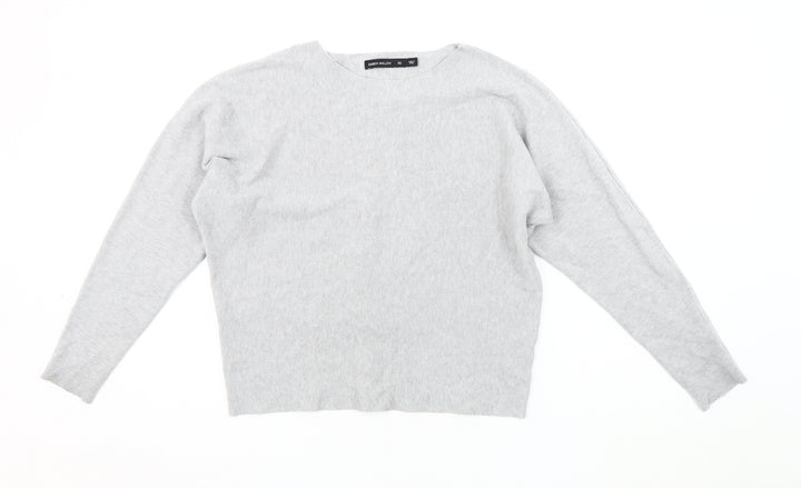 Karen Millen Women's Grey Boat Neck Pullover Jumper XS