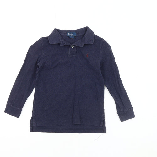 Ralph Lauren Boys Blue Polo Shirt Size 5 Years