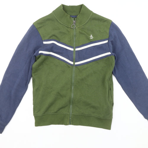 Penguin Boys Green Blue Track Jacket 10-11 Years
