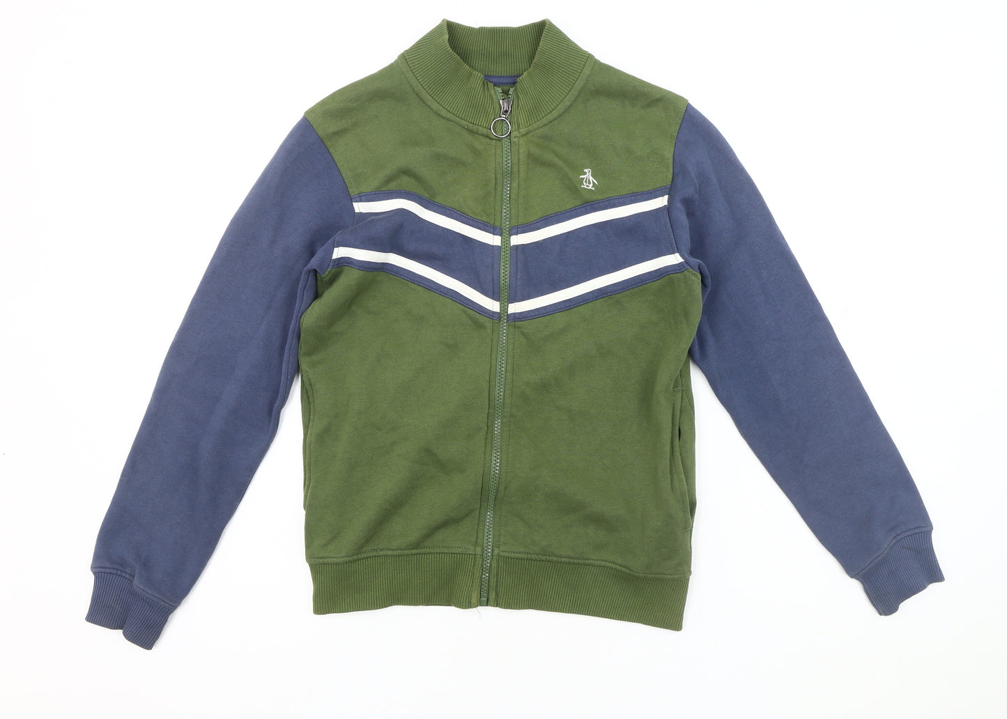 Penguin Boys Green Blue Track Jacket 10-11 Years