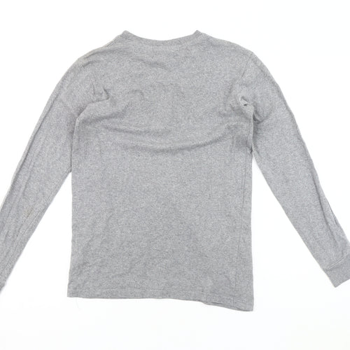 FILA Unisex Grey Long Sleeve Crew Neck T-Shirt