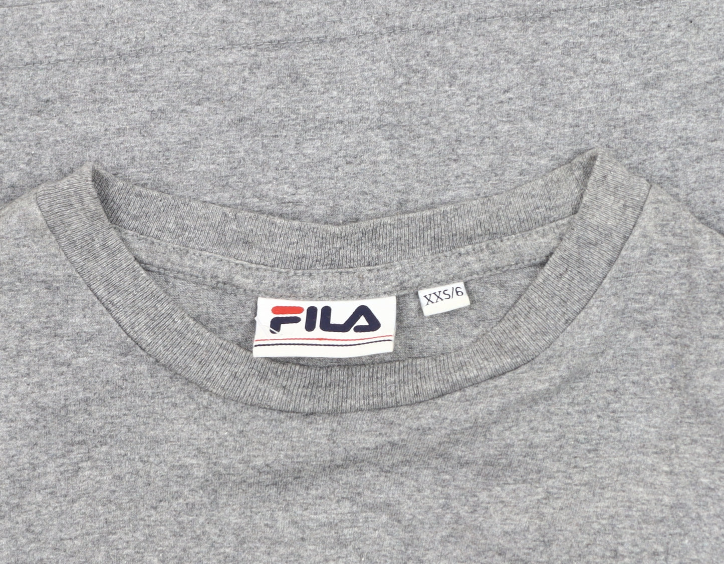 FILA Unisex Grey Long Sleeve Crew Neck T-Shirt