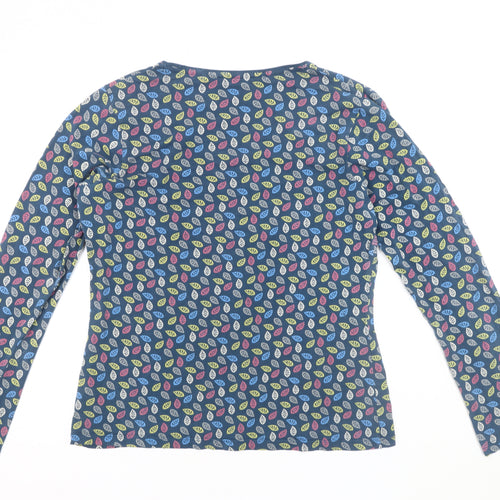 Seasalt Women's Blue Floral T-Shirt Size 14