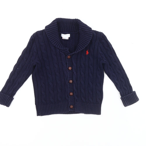Ralph Lauren Unisex Blue Cardigan 24 Months