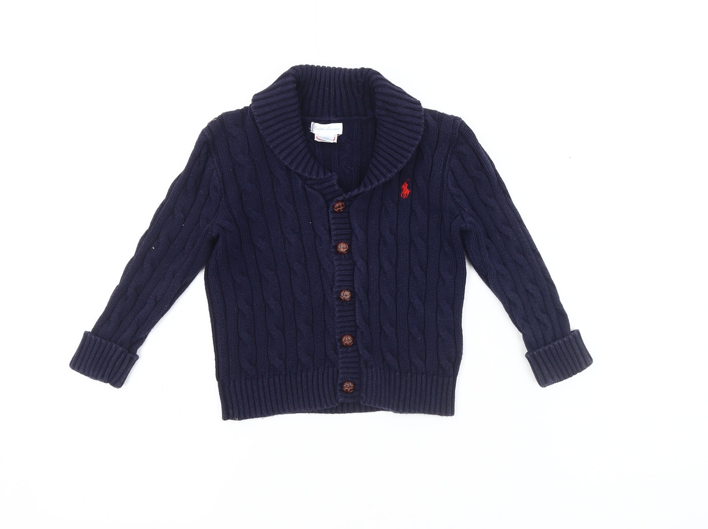 Ralph Lauren Unisex Blue Cardigan 24 Months