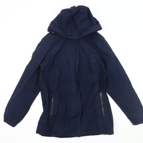 Regatta Women's Blue Hooded Parka Jacket Size 10