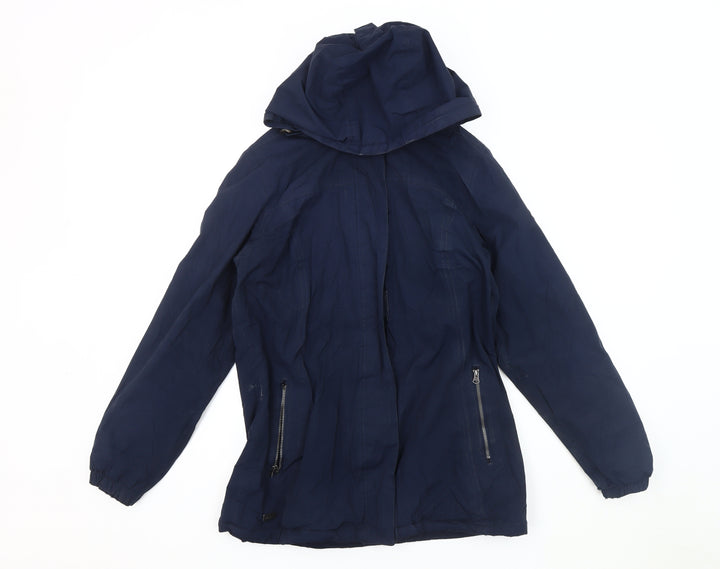 Regatta Women's Blue Hooded Parka Jacket Size 10